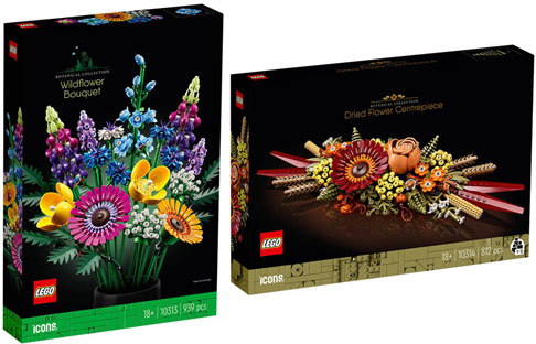 bouveau lego botanical fleur 2023