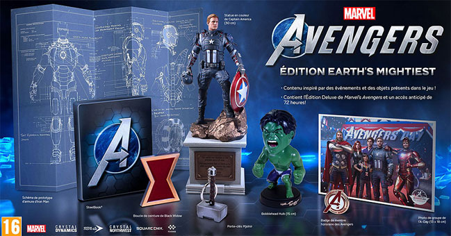 coffret collector de jeux video 2020 marvel