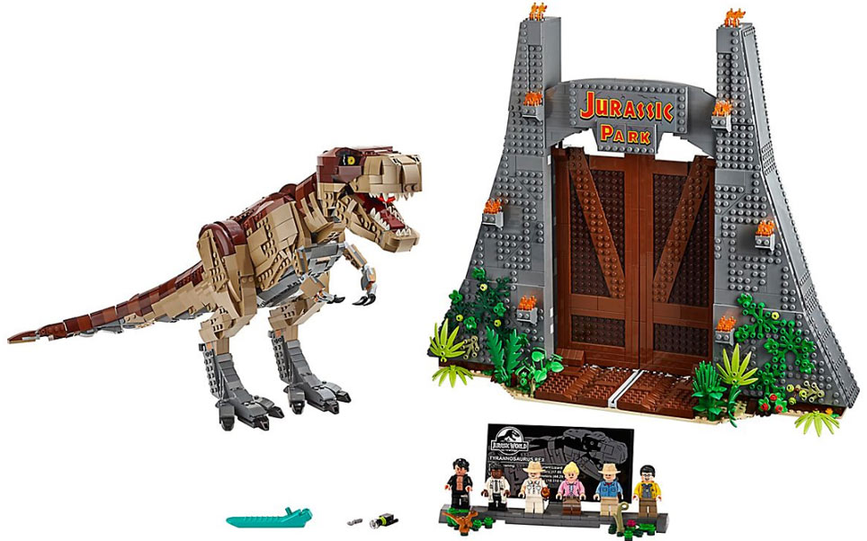 lego t rex jurassic park tyranausorus rex 75936