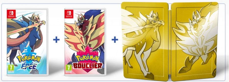 pokemon epee bouclier steelbook edition collector Nintendo switch