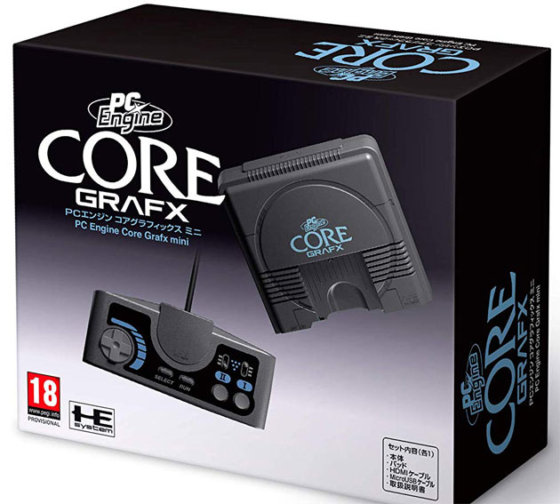 PC engine mini core grafx mini console retro 2019 edition