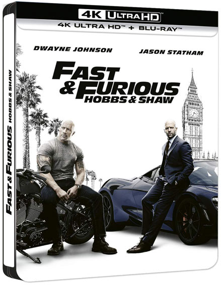 Steelbook collector hobbs shaw fast furious 2019 Blu ray 4K Ultra HD DVD