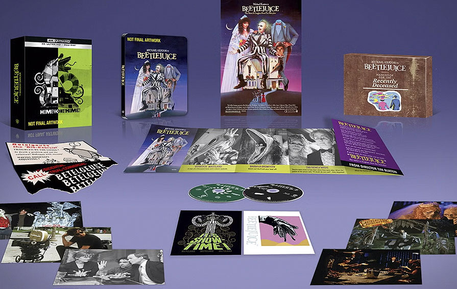 beetlejuice coffret collector bluray 4K ediiton limitee steelbook