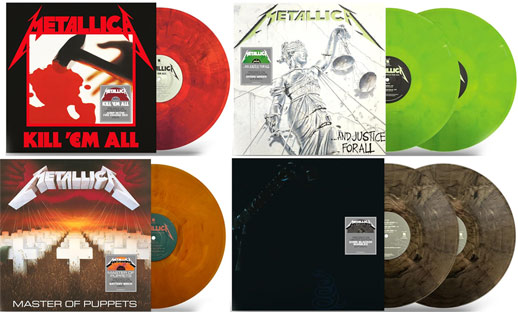 metallica vinyl colore limited edition 2023 2024