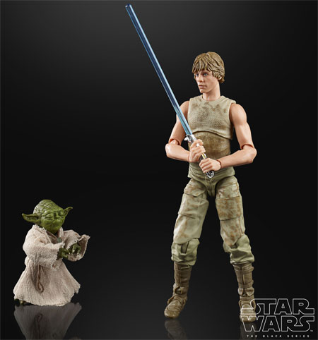 figurine black series star wars luke yoda