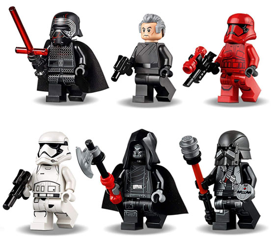 mini figurine lego kylo ren shuttle