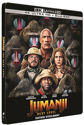Jumanji next level Steelbook edition limitee Bluray 4K fnac