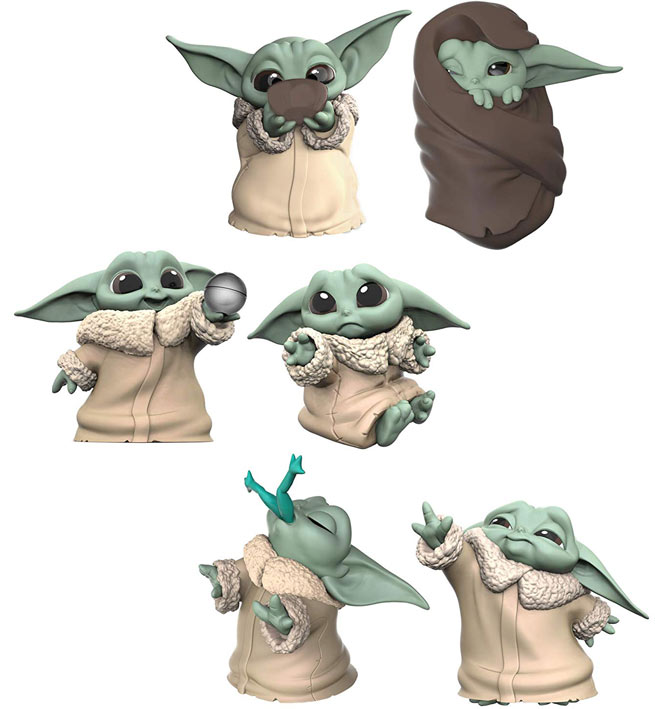 Pack 2 figurine bebe yoda collection child star wars mandalorian