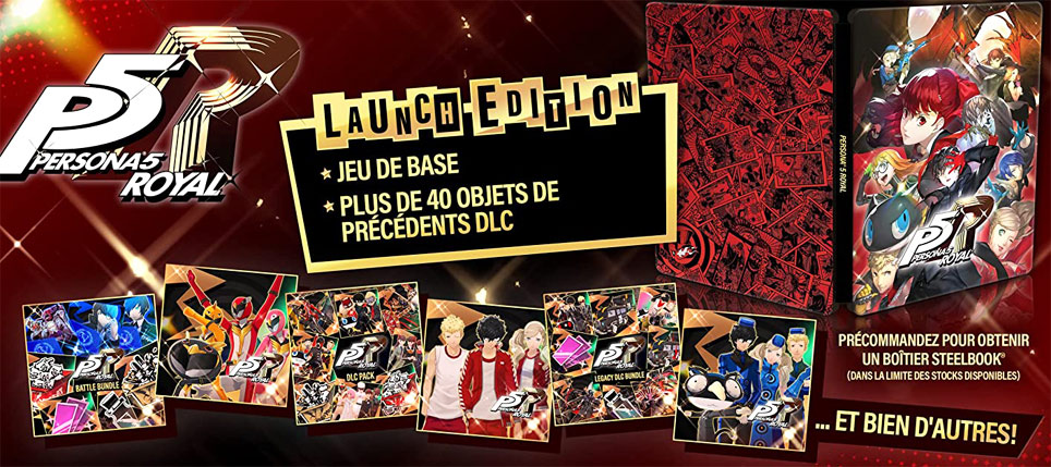 Persona 5 royale p5 edition collector steelbook PS5 Nintendo Switch