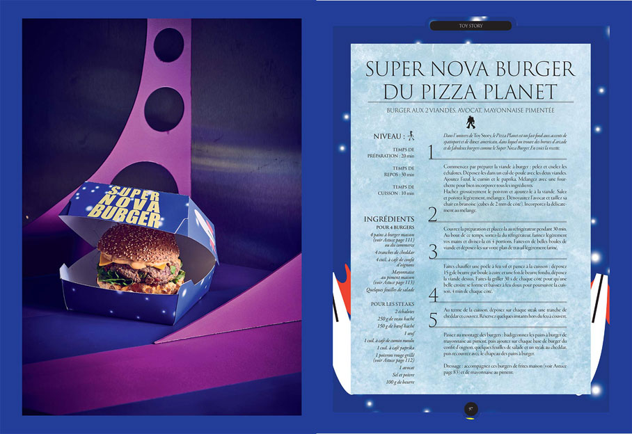 Les recettes enchantées Disney burger recette livre cuisine disney