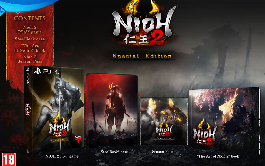 Coffret collector Nioh 2 edition limitee steelbook artbook