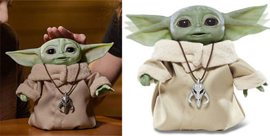 0 baby yoda animatronique