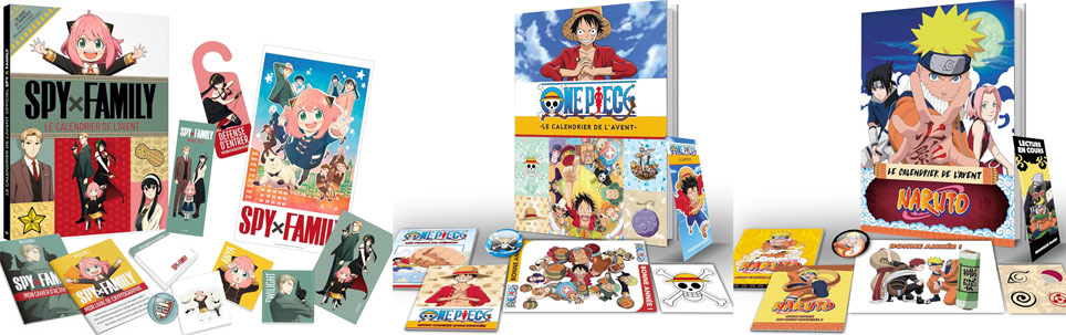 calendrier avent manga anime 2023