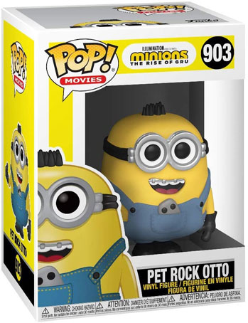 Pet Rock Otto figurine funko pop rise of gru monions 2