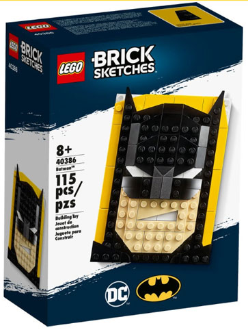 lego batman 40386 tableau photo brick sketches
