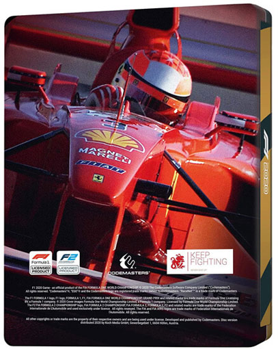 steelbook jeu F1 2020 schumacher
