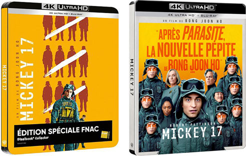 deux editions steelbook pour mickey 17 bluray 4k precommande