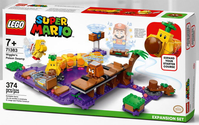 LEGO Super Mario 71383 wiggler poison swanp marias