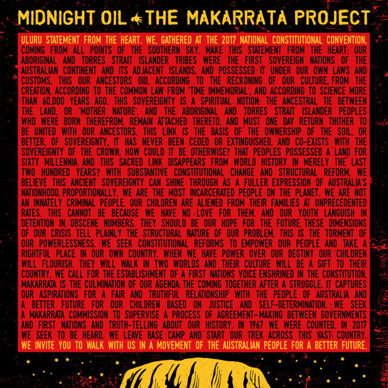 Midnight oil makarrata project CD Vinyle LP
