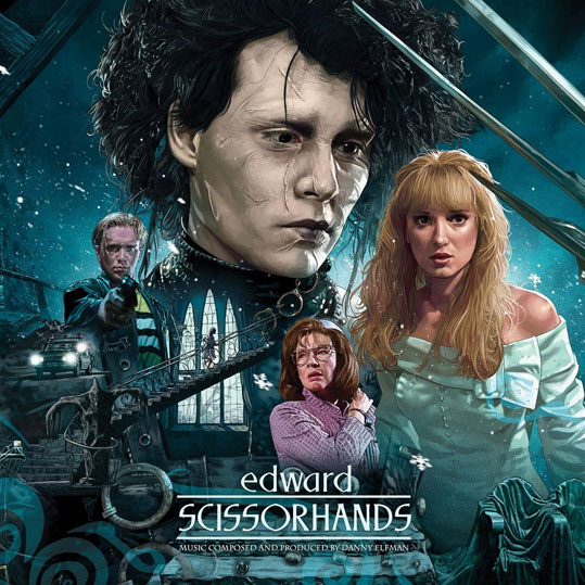 Edward scissorhands main argent tim burton danny elfman Vinyle LP edition