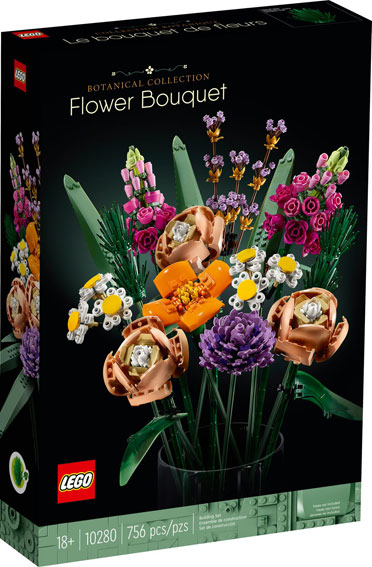 Lego bouquet fleur a construire 10280