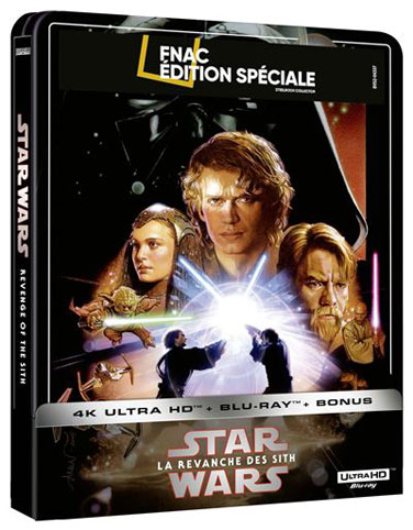 steelbook star wars 4k La revanche des Sith bluray 4k ultra hd uhd