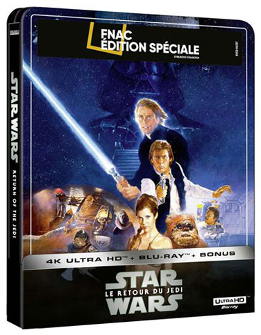 steelbook star wars 4k uhd Le retour du Jedi episode 6 ultra hd 4k