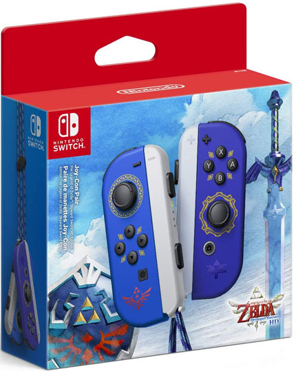 zelda manette skyward sword hd joy con blue bleu