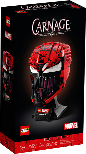 Lego Marvel Carnage 76199 casque 2021