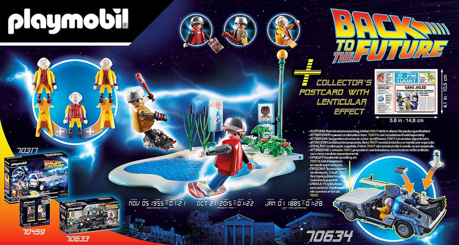 playmobil retour vers le futur boite 70634