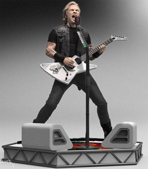 james hetfield metallica figurine statue editino collector officielle