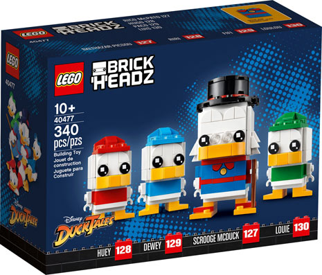 lego brick headz scrooge picsou riri fifi loulou 40477