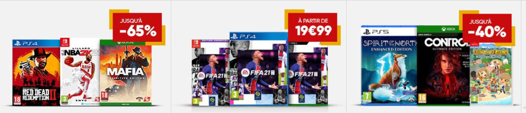 solde jeux video fnac