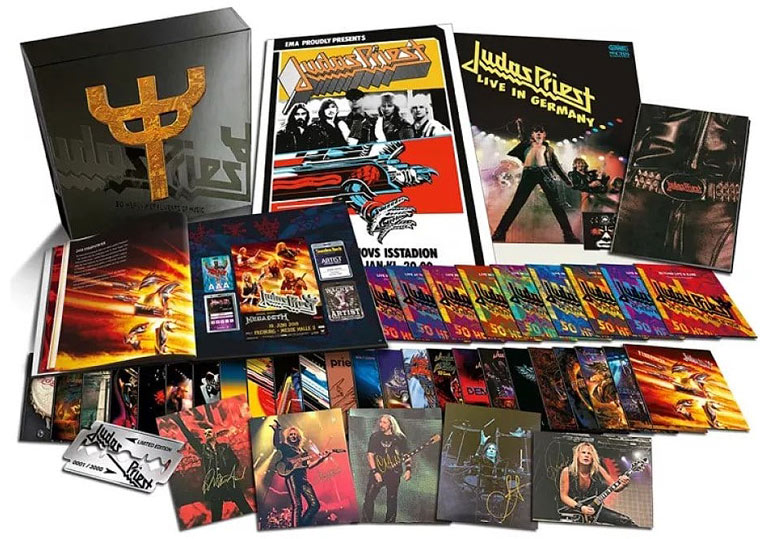 Coffret integrale 42cd judas priest 2021 50 years heavy metal