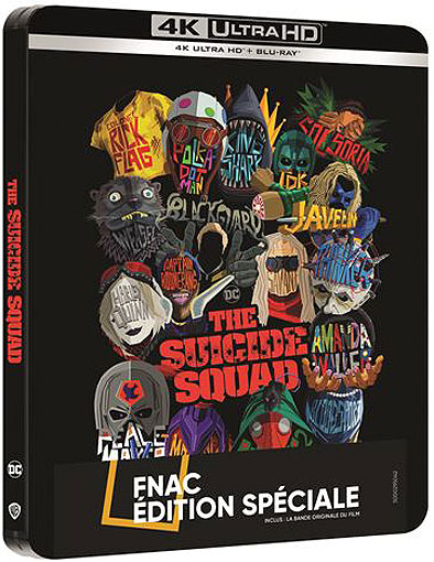 The suicide squad 2021 Bluray 4k ultra hd steelbook edition collector BO