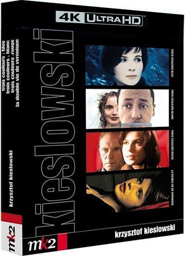 coffret trilogie films trois couleurs kieslowski bluray 4k ultra hd