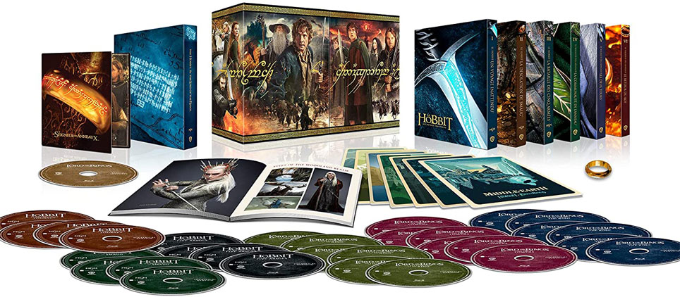 Coffret integrale seigneur des anneaux hobbit Bluray 4K Ultra HD ultimate 2021