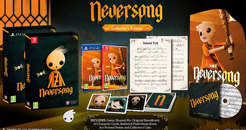 Neversong PS4 Nintendo Switch coffret collector nouveauté 2021 Coffre collector nintendo switch noel 2021 neversong
