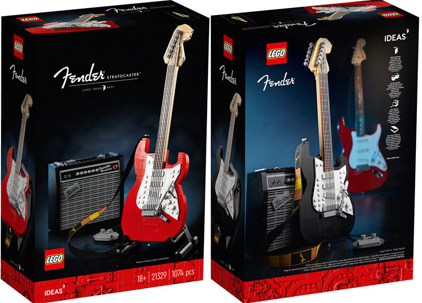 Guitare Fender Lego Ideas 21329 collection 2021 LEGO Guitare Fender Stratocaster Ideas 21329