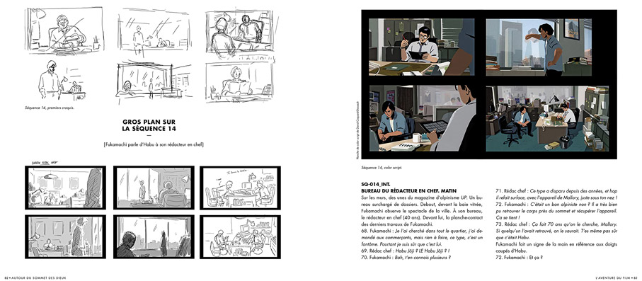 sommet dieux storyboard