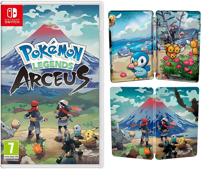 Steelbook Legendes Pokemon Arceus nintendo switch