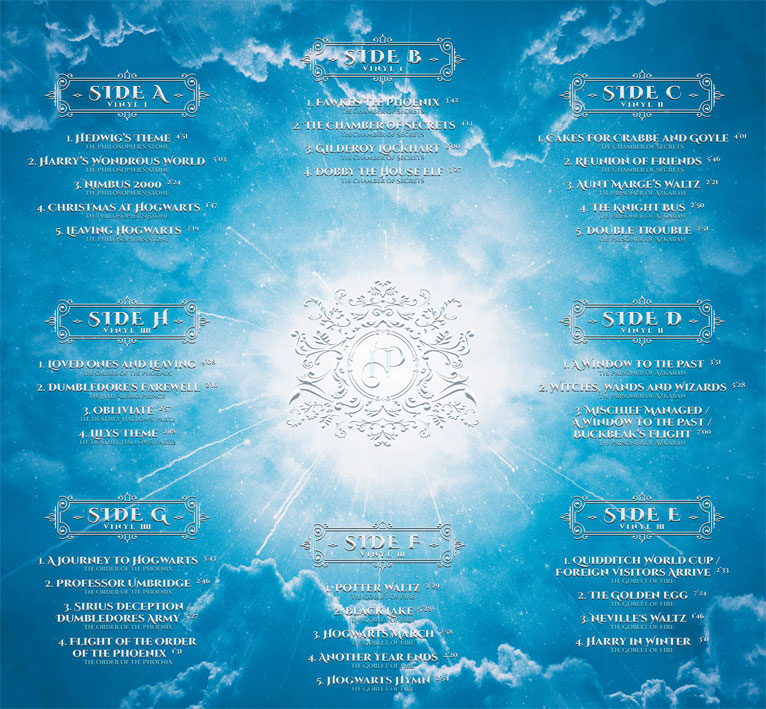 Tracklist coffret box integrale ost soundtrack Harry Potter complete music collection