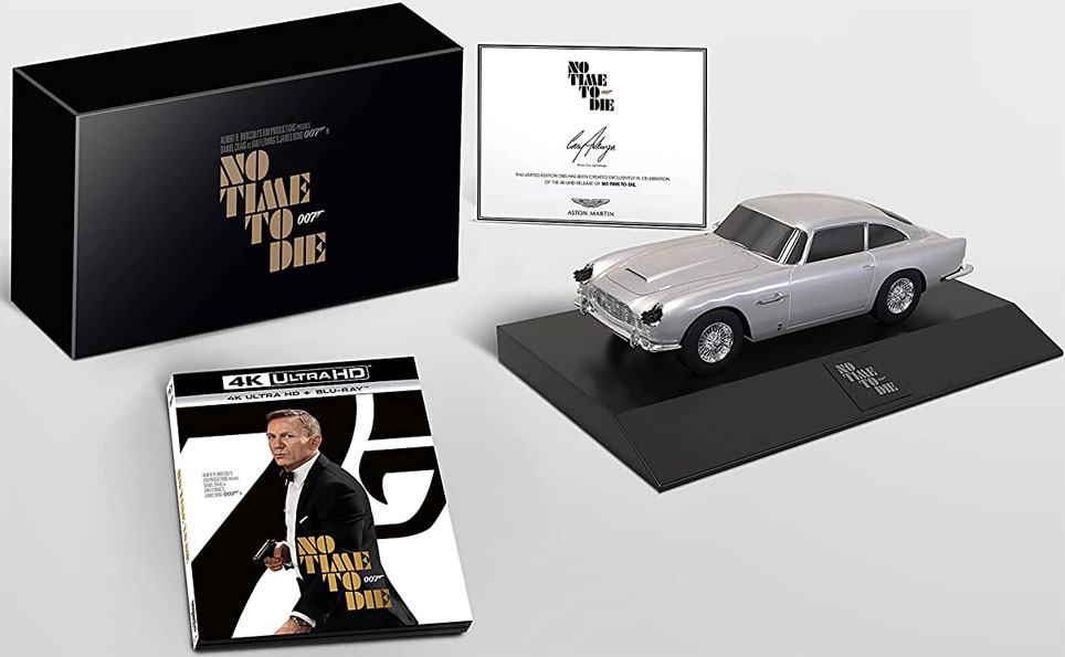 coffret collector mourir peut attendre no time to die Bluray 4K Aston martin miniature db5 figurine