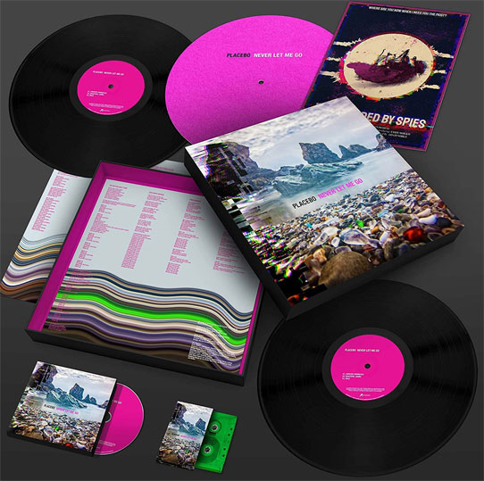 Coffret Deluxe Placebo never let me go Vinyl LP 2LP CD K7