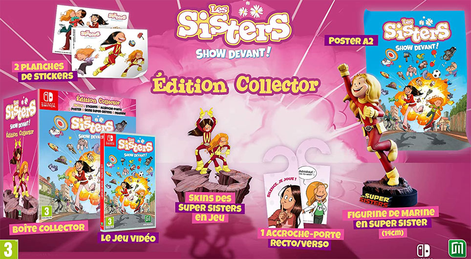 Coffret collector jeux video les sisters Nintendo Switch