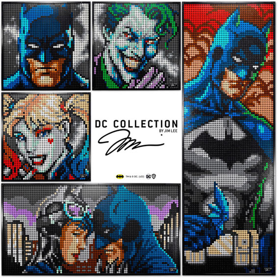 collection lego art dc batman jim lee 2022