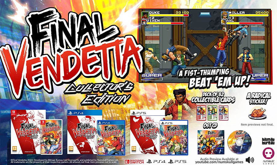 Final vendetta edition collector nintendo switch ps4 ps5 xbox