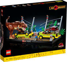 0 lego jurassic park trex voiture