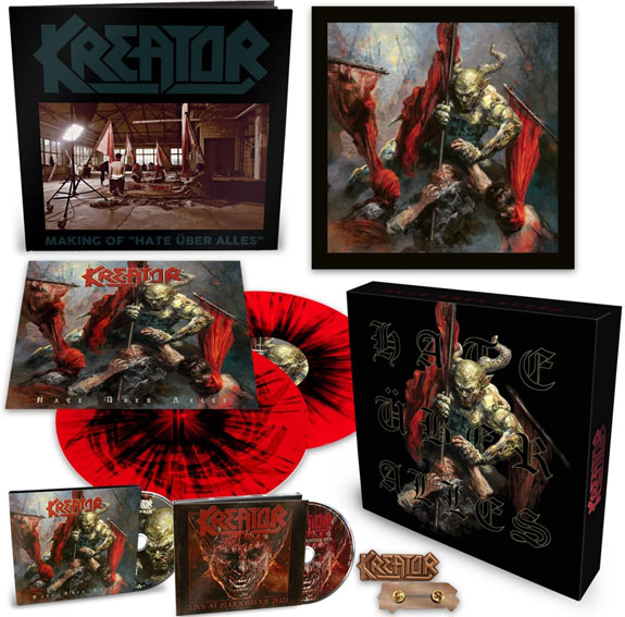 Kreator hate uber alles vinyle lp cd coffret collector limite