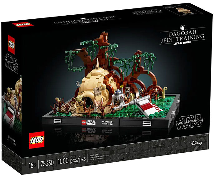 Lego star wars 75330 entrainement jedi dagobah training